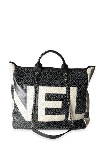 CHANEL Pre-Owned Borsa tote Camellia con stampa 2018 - Nero