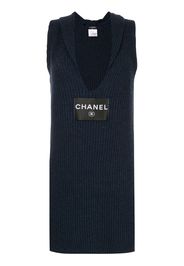 logo knitted fitted dress