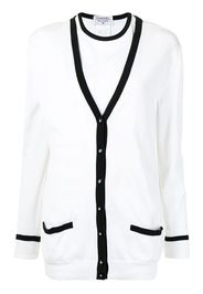 Chanel Pre-Owned Set tope e cardigan 1996 - Bianco