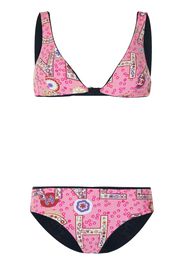 Chanel Pre-Owned Set bikini con stampa - Rosa