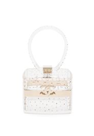 Chanel Pre-Owned Borsa tote mini con strass CC 2004 - Bianco