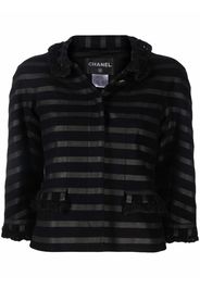 Chanel Pre-Owned Giacca a righe 2009 - Nero