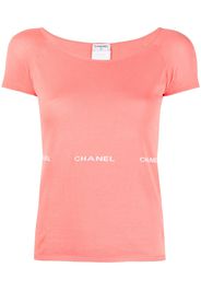 Chanel Pre-Owned Top con logo 2004 - Rosso