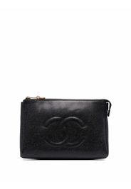 Chanel Pre-Owned Clutch con logo CC 1996 - Nero