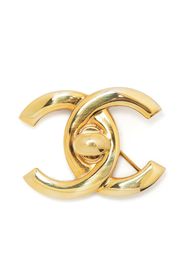 Chanel Pre-Owned Spilla con logo CC 1997 - Oro