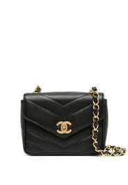 Chanel Pre-Owned Borsa a spalla mini V-Stitch 1995 - Nero