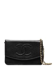 CHANEL Pre-Owned Portafoglio con catena CC 2000 - Nero