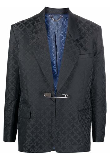 Charles Jeffrey Loverboy pin-detail jacquard blazer - Nero