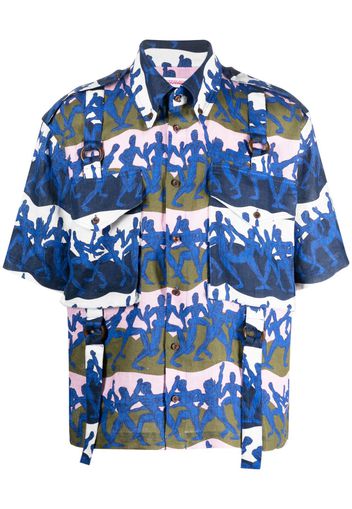 Charles Jeffrey Loverboy Camicia con stampa - Blu