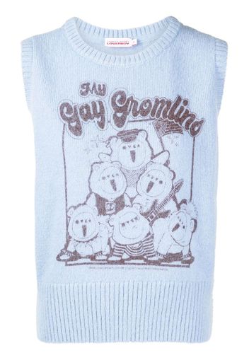 Charles Jeffrey Loverboy Canotta Cute Gromlin - Blu