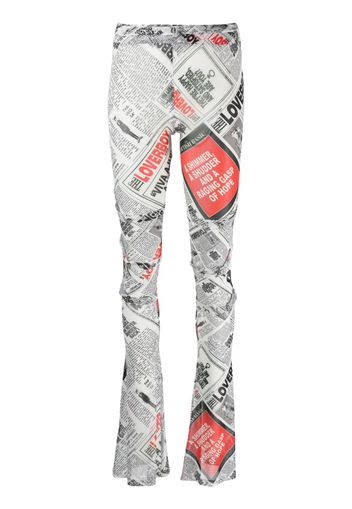 Charles Jeffrey Loverboy Pantaloni skinny con stampa - Nero