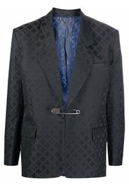 Charles Jeffrey Loverboy pin-detail jacquard blazer - Nero