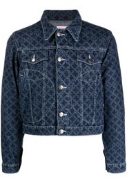 Charles Jeffrey Loverboy Etchen-print denim jacket - Blu