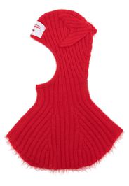 Charles Jeffrey Loverboy Chunky Ears knit baclava - Rosso