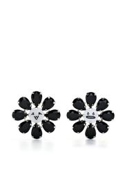 Charles Jeffrey Loverboy Crazy Daizy glass-crystal earrings - Nero