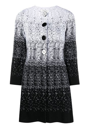 Charlott gradient knitted coat - Bianco