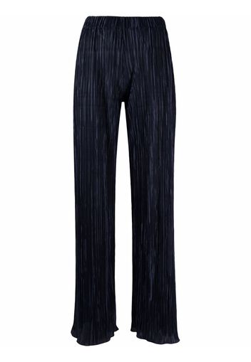 Charlott wide-leg pleated trousers - Blu