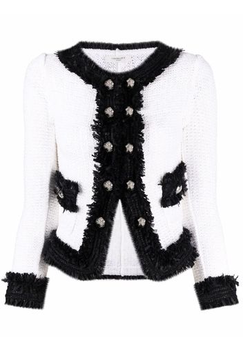 Charlott decorative-button jacket - Bianco