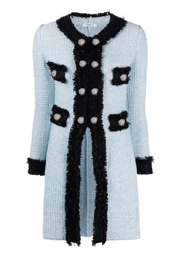 Charlott Cappotto con ruches - Blu