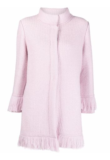 Charlott fringed wool jacket - Rosa