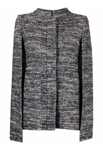 Charlott cape-design cardigan - Grigio