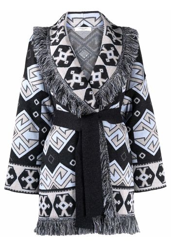 Charlott Cappotto con frange - Blu