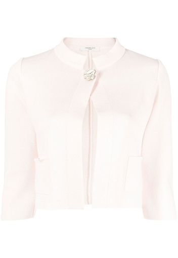 Charlott single-button three quarter sleeves cardigan - Rosa