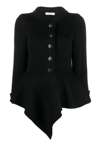 Charlott button-front asymmetric jacket - Nero