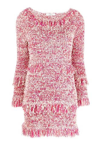 Charlott fringe-detail knitted dress - Rosa