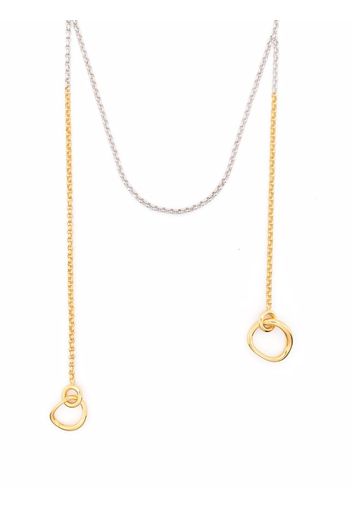 Charlotte Chesnais two-tone chain necklace - Argento