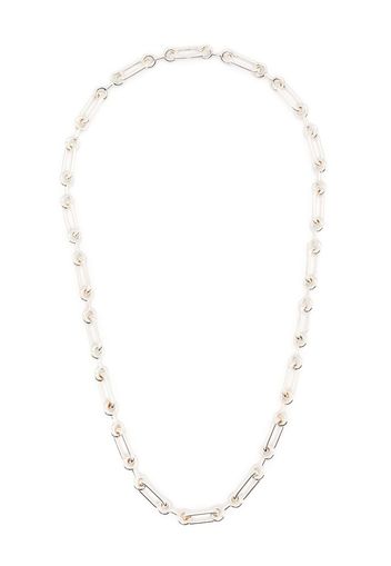 Charlotte Chesnais Petit Binary chain-link necklace - Argento