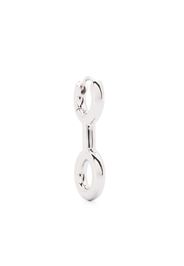 Charlotte Chesnais Binary Chain huggie earring - Argento