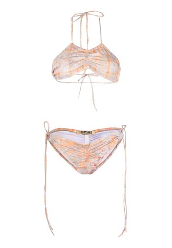 Charlotte Knowles marble print bikini - Toni neutri