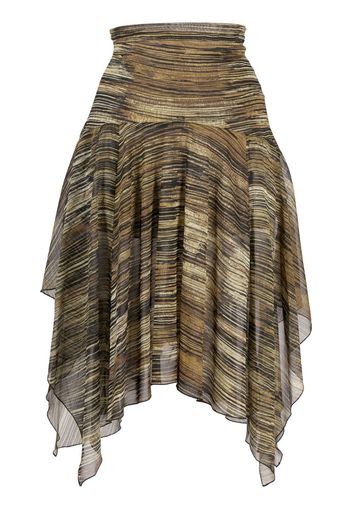 Charlotte Knowles asymmetric silk skirt - Toni neutri