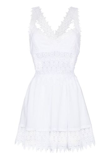 Charo Ruiz Ibiza Marilyn floral lace dress - Bianco