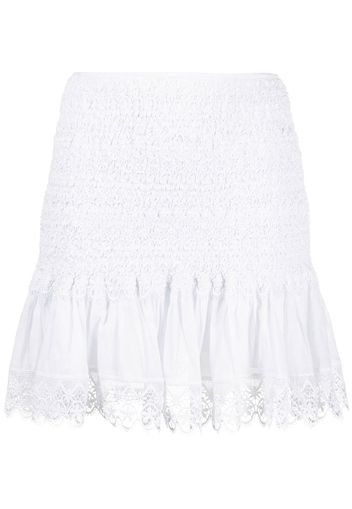 Charo Ruiz Ibiza Fleur lace miniskirt - Bianco