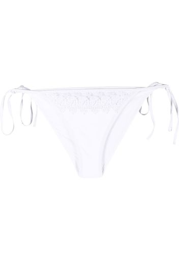 Charo Ruiz Ibiza Slip bikini con bordo all'uncinetto - Bianco