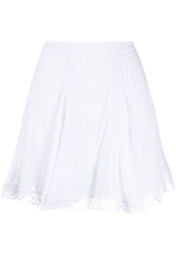 Charo Ruiz Ibiza Gela crochet-trim miniskirt - Bianco
