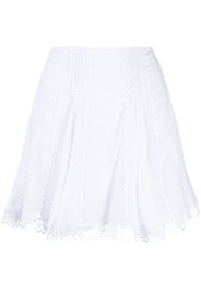 Charo Ruiz Ibiza Gela crochet-trim miniskirt - Bianco