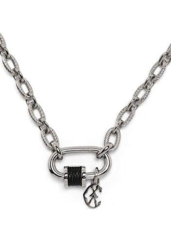 Charriol Forever Lock rope-detail necklace - Argento