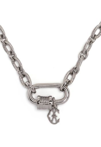 Charriol Forever Lock rope-detail necklace - Argento