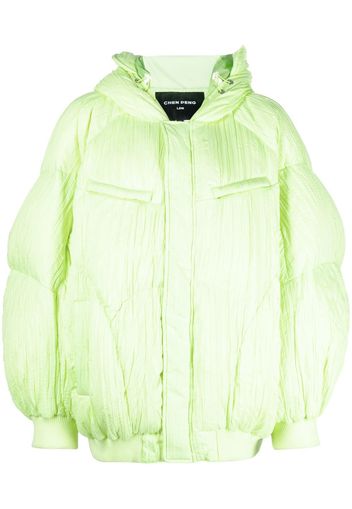 Chen Peng hooded padded-design jacket - Verde