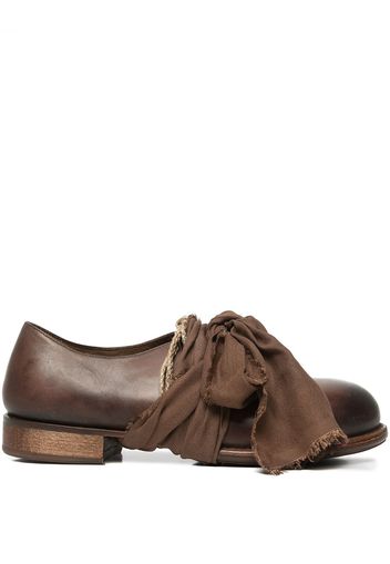 Cherevichkiotvichki laceless silk-knot leather shoes - Marrone