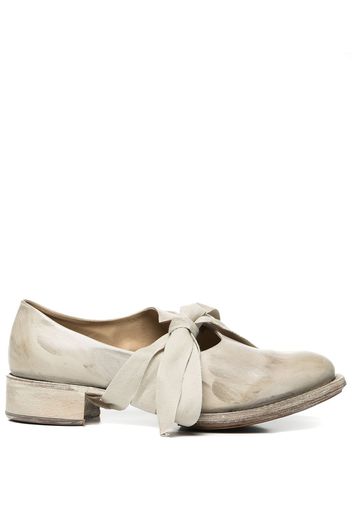 Cherevichkiotvichki laceless cotton-knot leather shoes - Bianco