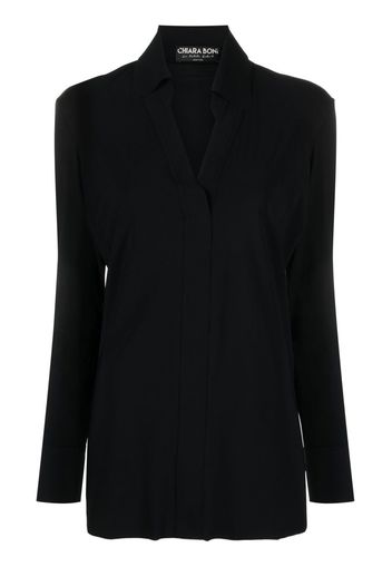 CHIARA BONI La Petite Robe long-sleeve concealed-fastening shirt - Nero