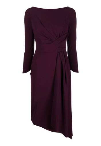 CHIARA BONI La Petite Robe draped-panel midi dress - Viola