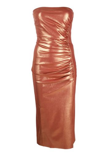 CHIARA BONI La Petite Robe sleeveless bandeau dress - Arancione