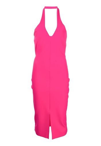 CHIARA BONI La Petite Robe halterneck cut-out detail dress - Rosa