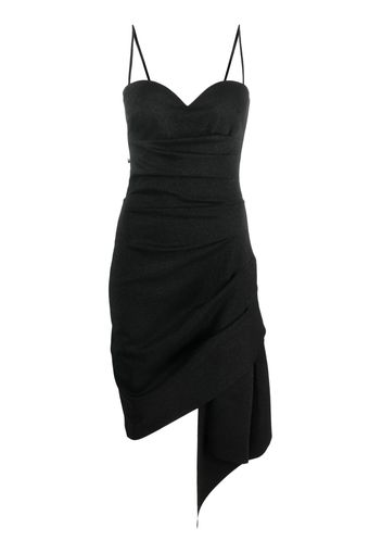 CHIARA BONI La Petite Robe Nilde asymmetric gathered dress - Nero