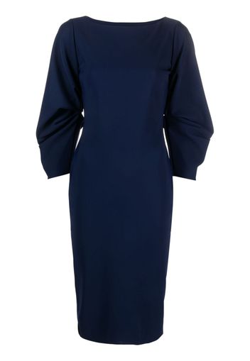 CHIARA BONI La Petite Robe Carlyn balloon-sleeves midi dress - Blu